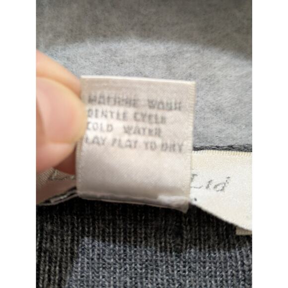 Laura Leigh Open Cardigan Women's XL Gray Wool Batwing Pockets Comfy‎ Sweater - Picture 5 of 9